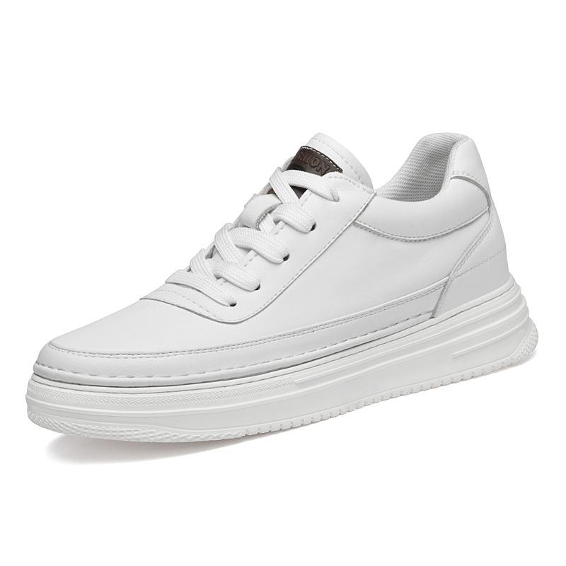 Men Leather 6/8CM Invisible Inner Height Increasing Shoes Outdoor Fashion For With Thick Soles Breathable Men Shoes Formal Shoes