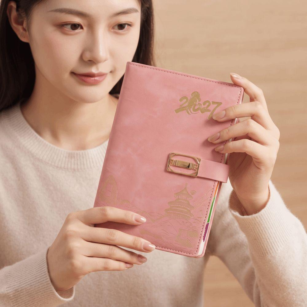 Faux Leather A5 Business Notebook Thickened Paper Thickened Journal Diary Office Work