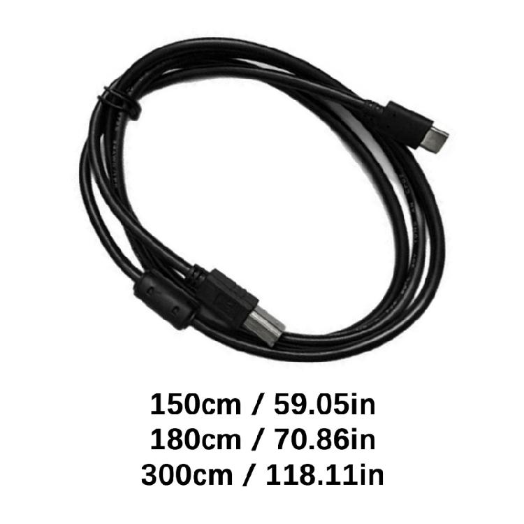 Кабель USB C на USB B Кабель для передачи данных С шумоподавлением Подходит для безопасного подключения принтера сканера