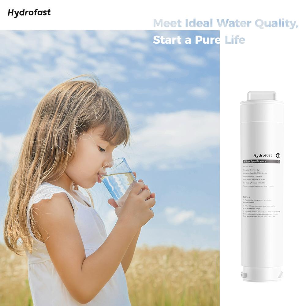 Настольный фильтр для воды Hydrofast W100, 8 температур (горячая и комнатная) – с композитным фильтрующим элементом HF03 для W100