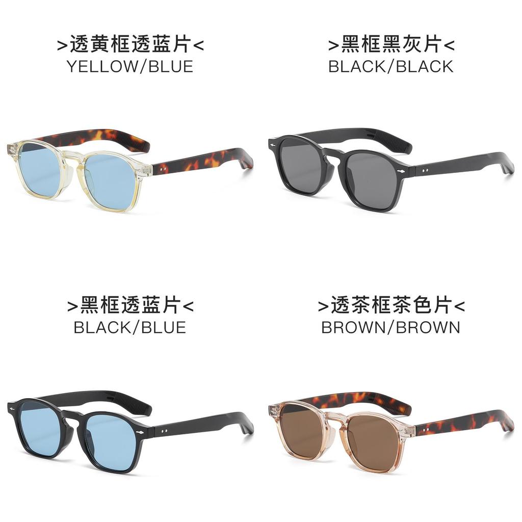 Vintage Round Sunglasses With Uv400 Protection For Outdoor Travel And Fashion Style