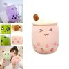 Delightful Soft Stuffed Bubble Tea Boba Cup Pillow For Cuddly Comfort In 4 Sizes