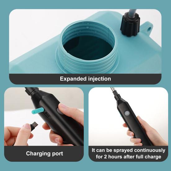 Электрический садовый опрыскиватель 5 л/8 л, ранцевый опрыскиватель для газона с 3 насадками, выдвижной штангой, регулируемым ремнем, садовый опрыскиватель