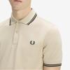 Fred Perry [M3600] Рубашка Fred Perry с двойным воротником - Овсяный/Ночной зеленый Afpm2G33600-X64