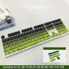 Xiaomi Новая Светящаяся Клавиша с Трещинами PBT+PC 135 Клавиш Боковая Гравировка Прозрачный Свет Подходит для Механической Клавиатуры с Переключателями MX 61/75/87