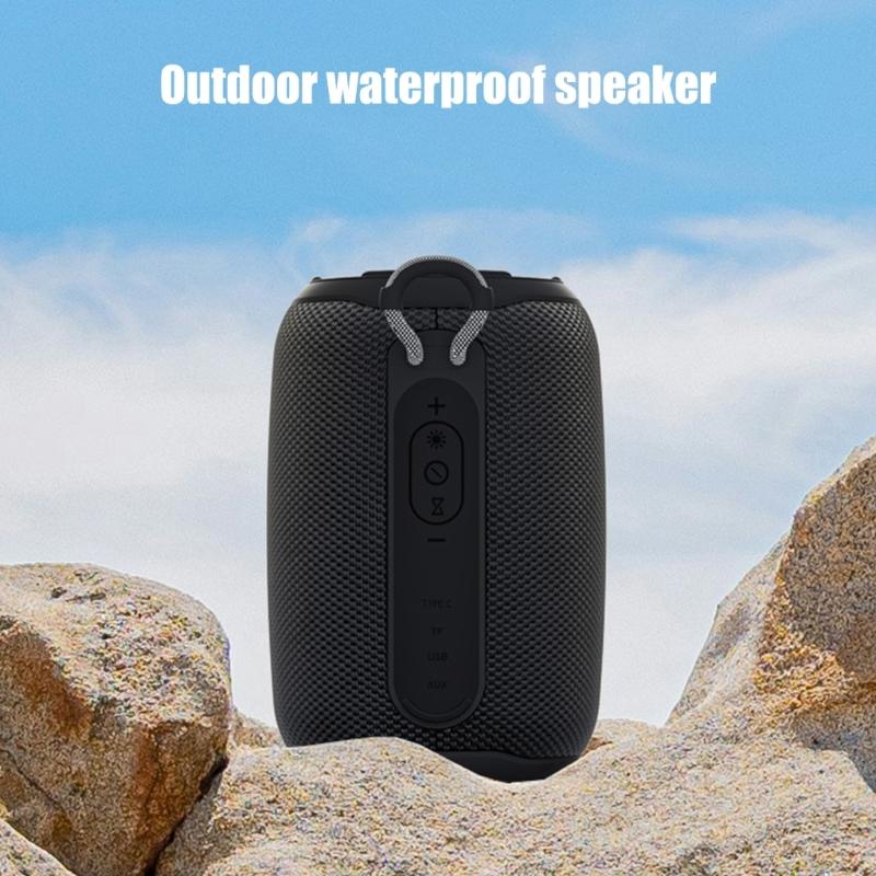 Портативная Bluetooth-совместимая колонка, водонепроницаемая IPX6, поддерживает несколько режимов воспроизведения для вечеринки, путешествий