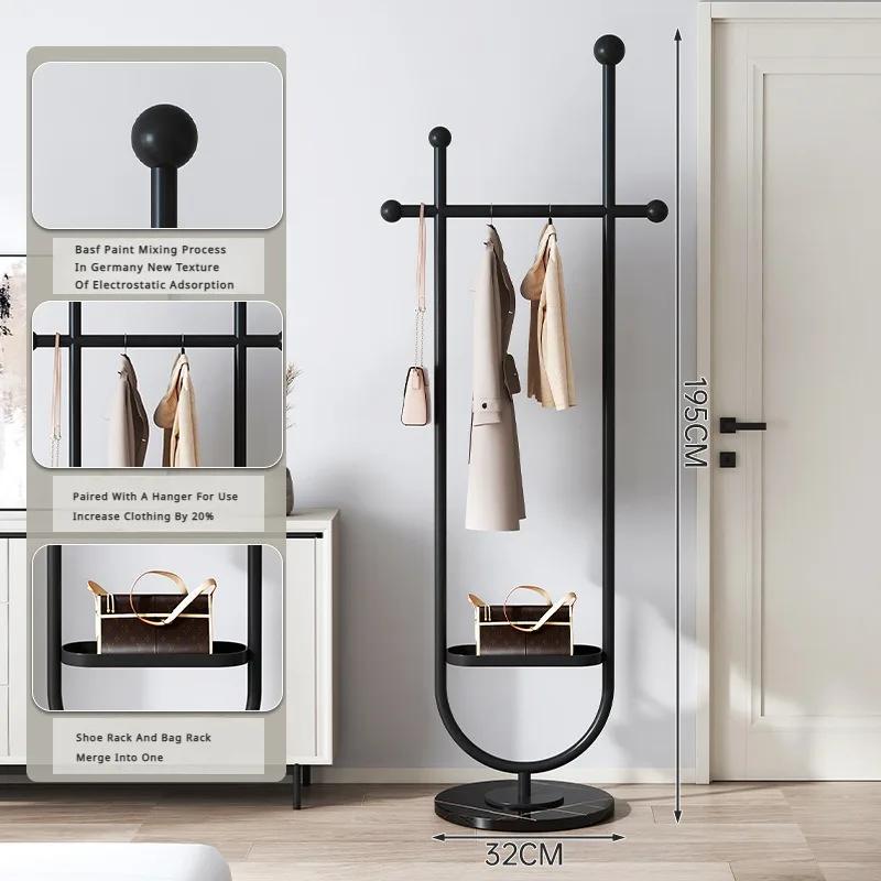 Современная минималистская вешалка для шляп, роскошные вешалки для одежды из мрамора для спальни, легкие роскошные высококлассные напольные вешалки для пальто