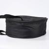 Woven Textile Storage Bag Structured Zippered Storage Bag Container Black