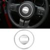 Декоративная рамка центральной части руля Для Jeep Wrangler JK Compass 2011+ Серебристая