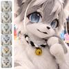 Braided Rope Fursuit Braided Choker Necklace With Bell Braided Rope Necklace  Animal Cosplay