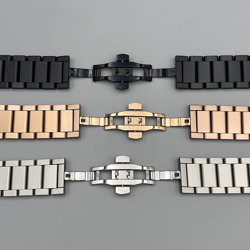 27*19мм Ремешок из нержавеющей стали Серебристый для часов Hublot Ремень Браслет Серия Big Bang Classic Fusion Мужские Женские Ремешки для часов