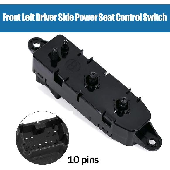 Front Left Driver Side Power Seat Control Switch Fits for Nissan Infiniti Titan Murano Pathfinder Rogue 87066-1AB0A 87081-3JA7A 87081-3JA7B