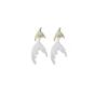 Mermaid Tail Earrings for Women Elegant Fish Tail Stud Earrings Unique Design Slimming Ear Jewelry