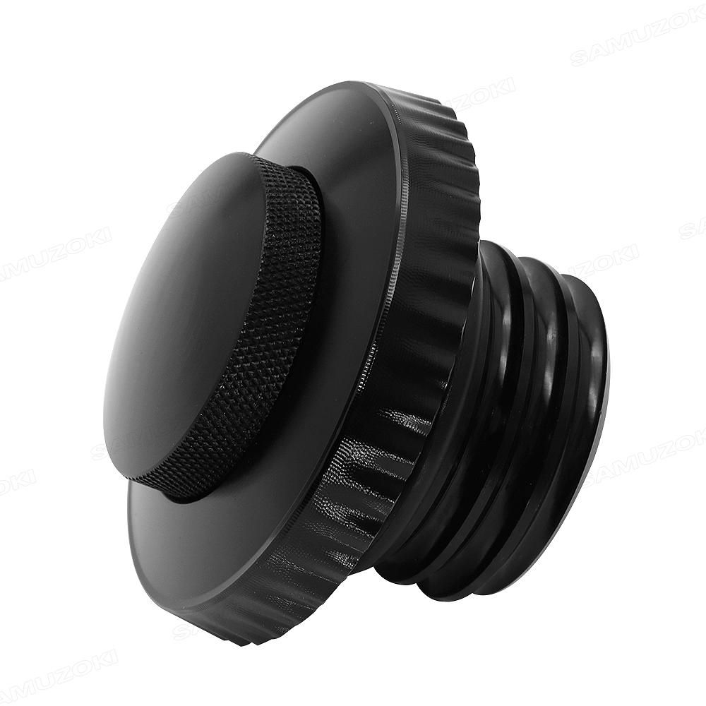 Motorcycle Black Pop Up Fuel Tank Cap Right Hand Thread Reservoir Gas Cap For Harley Dyna Softail Fatboy Touring Sportster XL883