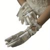 Gloves for Wedding Bride White Vintage Short Style, Single Party Gloves