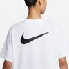 Nike Весна-лето 2023 Баскетбольная футболка с градиентным логотипом с круглым вырезом Женские топы белые FJ7231-100