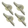 4 Pieces Push Pull Window Pulley Door Rollers Bathroom Slot Wheel Silent Sliding Doors Wheels