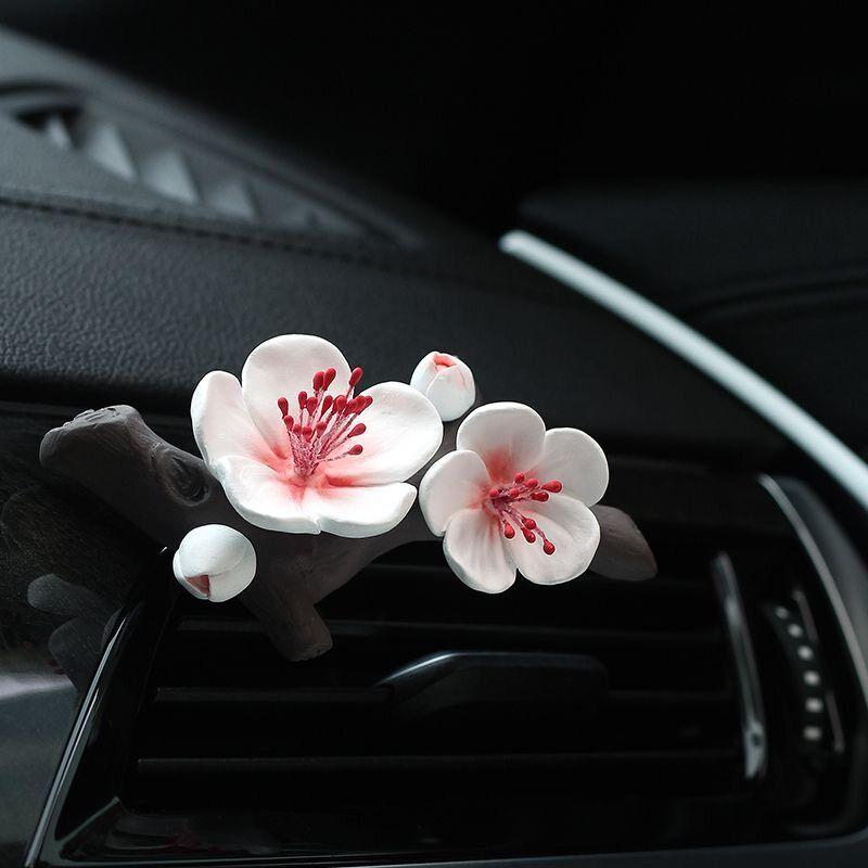 Car Air Freshener for Air Conditioning Vent, Car Interior Decoration, High-End Austin Rose Aroma Diffuser Ornament
