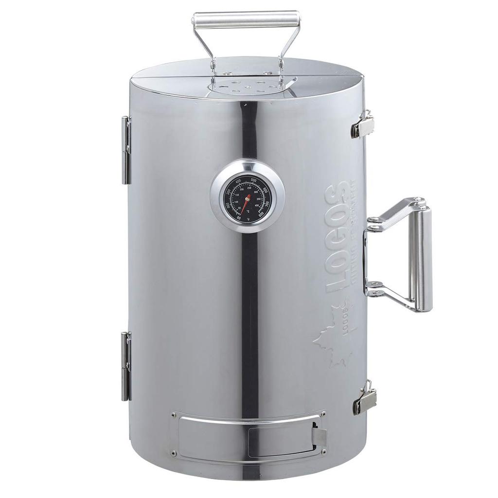 LOGOS Smoker LOGOS Forest Smoke Tower Smoker Cylindrical Type 180 Degree Type No Heat Source Required Camping Open/Close