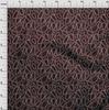 oneOone Cotton Flex Chocolate Brown Fabric Abstract Circle Sewing Fabric By The Yard Printed Diy Clothing Sewing Supplies 40 Inch