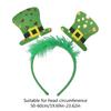 Зеленый обруч для волос Веселый и удачливый ирландский шляпный боппер для празднования Дня святого Патрика