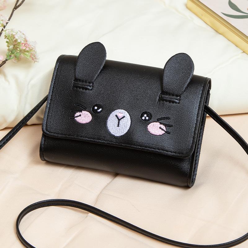 Fashion Cute Oblique Span Bag Mall Bag New Embroidered Cat Change Bag Gift Small Bag