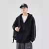 Тяжелый австрийский бархатный весенний кардиган с капюшоном, мужской спортивный свободный утолщенный термоповседневный пиджак на молнии