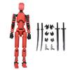 Qingsi Multi-joint Movable Robot 3D Printed Human Body Model Toy PVC Model Full Body Mobile Robot Desktop Decoration