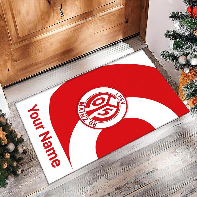 Mainz 05 Printed Crystal Velvet Rug Non‑Slip Crystal Velvet Carpet For Sofa Bedroom Indoor Home Decoration