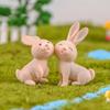 7шт милый кролик фигурка животного ремесла DIY миниатюрные украшения бонсай