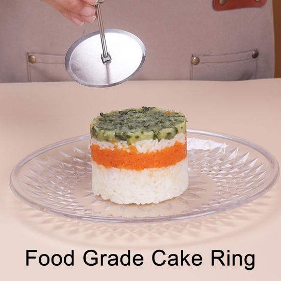 Кольцо для выпечки торта из нержавеющей стали, бесшовное, круглое, формы для муссовых тортов с толкателями и подъемниками, кухонный инструмент для выпечки для домашней пекарни
