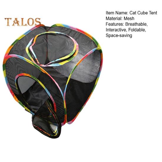 Палатка-куб для кошек, уличная игровая сетка для домашних животных, складной манеж для кошек, вентилируемый игровой домик для щенков, котят, кроликов