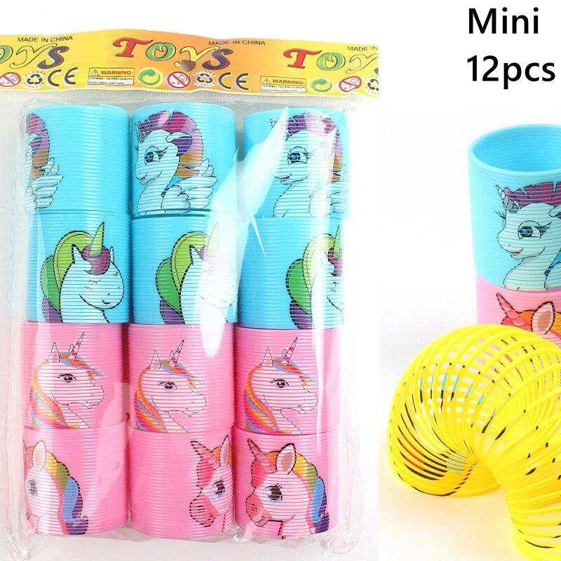 12 шт., радужные волшебные пружины, круглые игрушки, детские сувениры на день рождения, подарки, сувенир, детский сад, гость, пиньята, наполнители