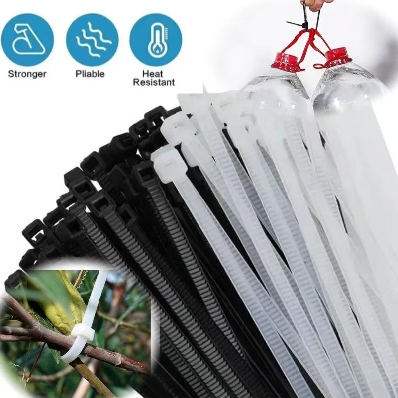 2.5mm Wide Water Pipe and Wire Fixing Belt Self-locking Cable Tie Miscellaneous Wire Organizing Cable Tie Plastic Binding Belt