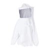 Home Beekeeping Smock Veil Bee Protective Clothes Hat Pull Over Livestock Supplies White Zip Jacket Suit