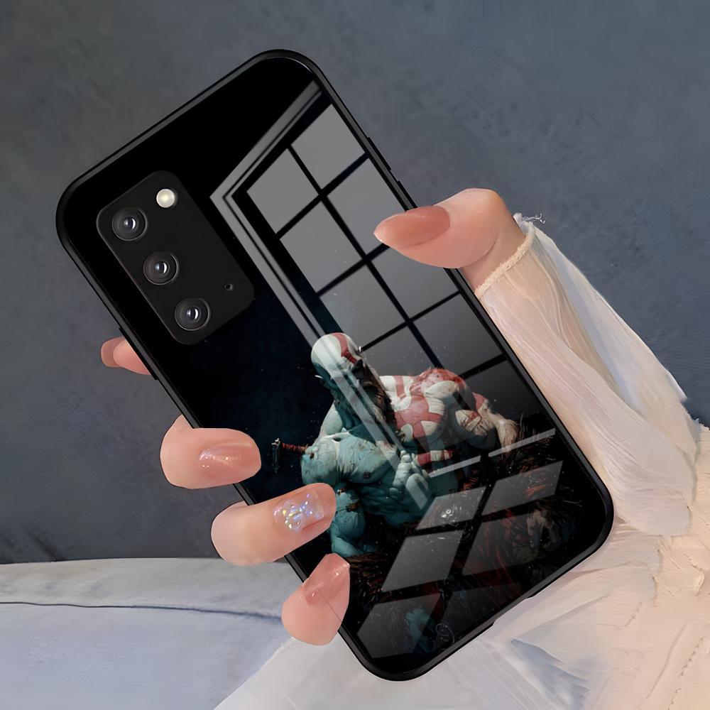 Чехол для телефона God Of Wars для Samsung S26 S25 Plus S20 S20 Plus S22 Ultra S23 FE S21 Plus S21 Ultra Стеклянная крышка
