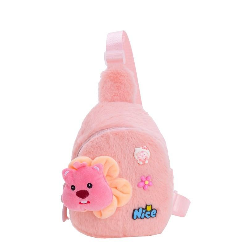 Girls Fashionable Plush Teddy Bear Backpack Lightweight And Breathable For Kids