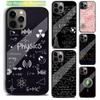 Чехол для телефона с формулами по физике, химии, математике для iPhone 15, 14, 13, 12, 11, Plus, Pro, Max, Mini, Magsafe, магнитная беспроводная зарядка