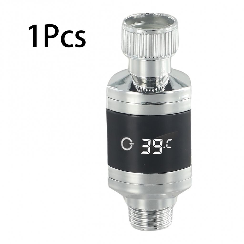 LED Thermometer Shower Thermometer Adjustable For 1/2-inch Water Pipes