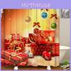Праздничные рождественские подарочные коробки на занавеске для душа из водонепроницаемой ткани с крючками