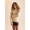 Oversize Wide Fit Half Turtleneck Knitwear Sweater R6044azns
