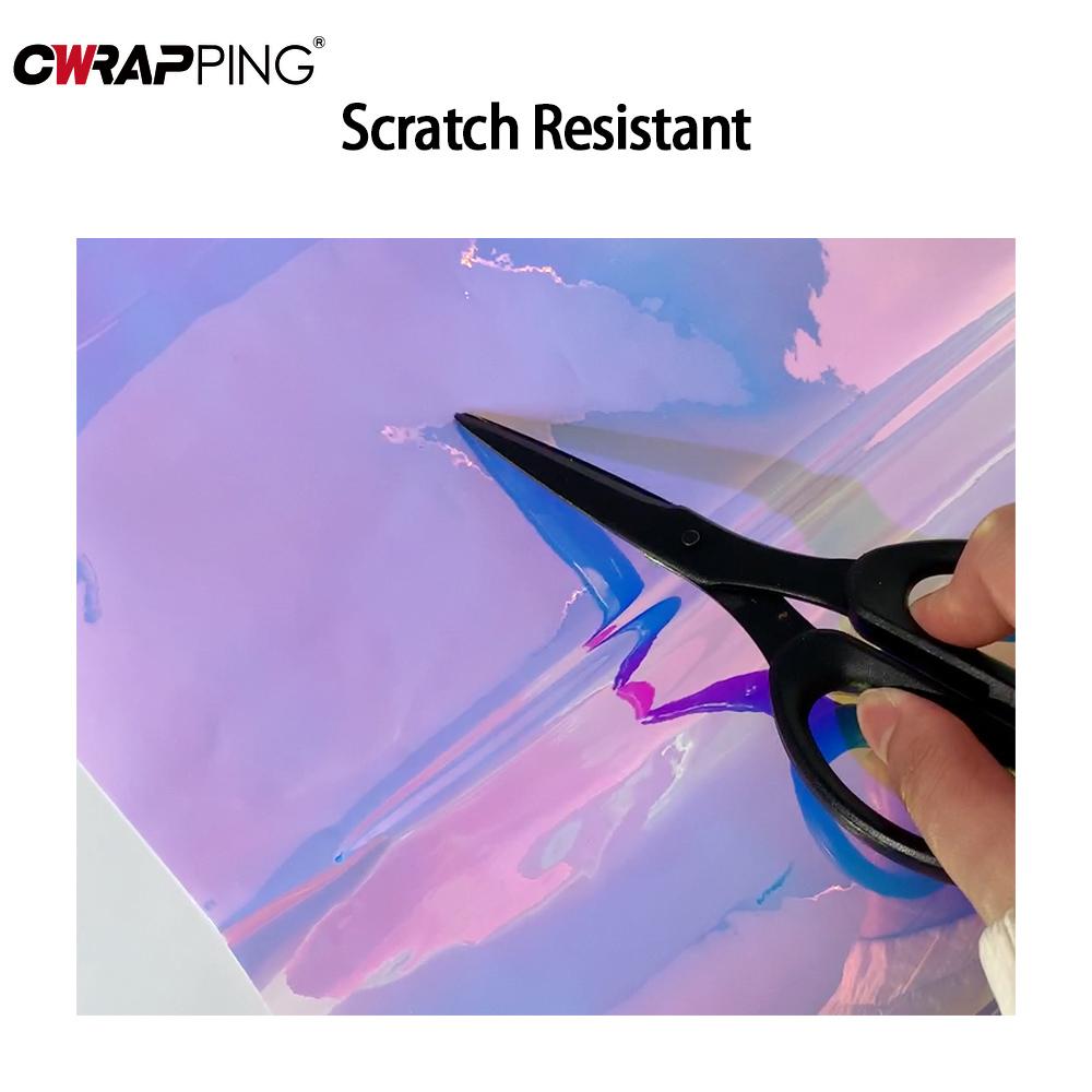 Автомобильная наклейка с радужно-розовым градиентом, виниловая пленка для кузова автомобиля, изменяющая цвет, водонепроницаемая, устойчивая к царапинам, воздухоотводящая, автомобильные аксессуары