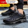 Men's Indestructible Work Boots Steel Toe Lightweight Water Resistant Construction Shoes Breathable Multi-Purpose Safety Sneaker