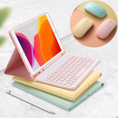 Чехол-клавиатура для iPad Pro 11 4-го поколения с беспроводной Bluetooth-клавиатурой для iPad Pro 11, милой конфетной расцветки, съемная цветная клавиатура, держатель для карандаша, популярный среди женщин (2022)