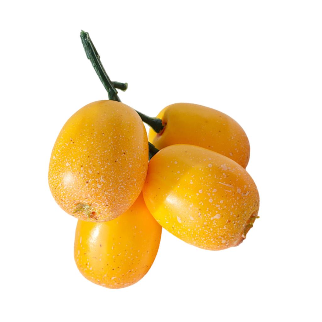 Имитация плодов мушмулы Модель Искусственный фрукт Украшение Идеально подходит для DIY дома и для фотосъемки Дисплейный орнамент