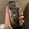 Золотой и серебристый чехол для телефона с леопардовым принтом для Samsung Galaxy S25 S24 S23 S22 S21 S20 Ultra Plus FE A55 A54 A53 A34 A35 A15