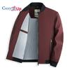 Cozy Up Mens Casual Jacquard Bomber Jackets Block Lightweight Varsity Jacket Fashion Zipper Coat with Pockets