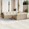 VidaXL Garden Lounge Set with Cushions 11 Pcs, Patio Sofas, Patio Furniture Set, Outdoor Furniture, Beige 3226345