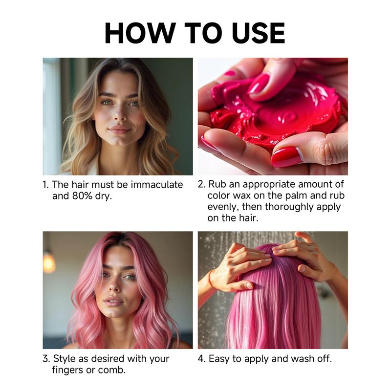 Временная краска для волос. 9 цветов