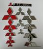 Наклейки с эмблемой Mitsubishi для Lancer, EX Lingyue, Lingpai, Outlander: Передняя, задняя и рулевое колесо